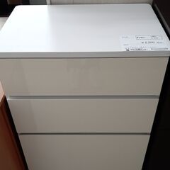 ★ジモティ割あり★  チェスト 白 H87.5×D40×W60 ...