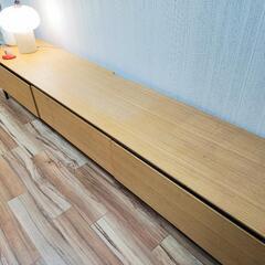 【引き取り早い方優先】無垢材テレビ台 3年使用の画像