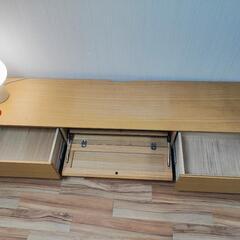 【引き取り早い方優先】無垢材テレビ台 3年使用の画像