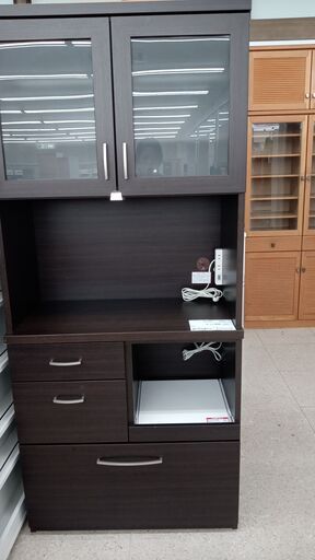 ★ジモティ割あり★ ニトリ レンジボード ダークブラウン H180×D40×W79.5 クリーニング済み TJ4706