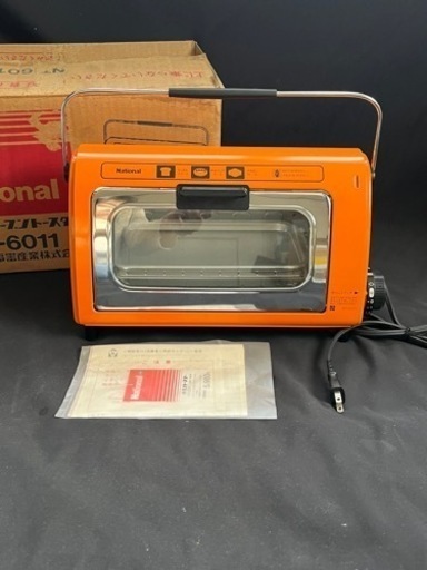 National オーブントースター レトロ家電　NT-6011 新品未使用品　オレンジ