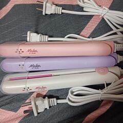 ミニヘアアイロン新品未使用 白orピンク