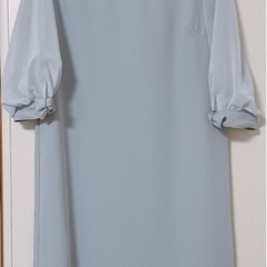 くすみパープルドレス　パーティードレス　の画像