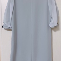 くすみパープルドレス　パーティードレス　の画像