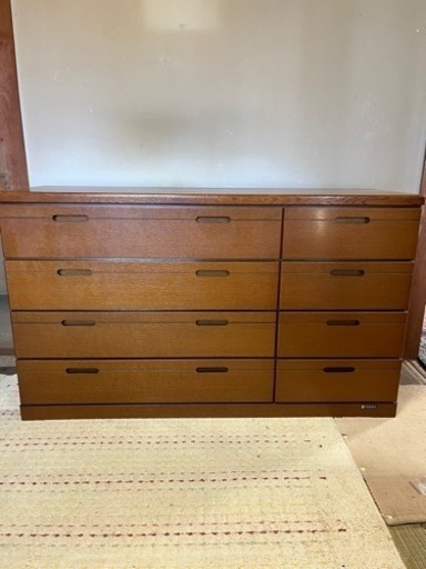 大塚家具　チェスト タンス 天然木 ナラ