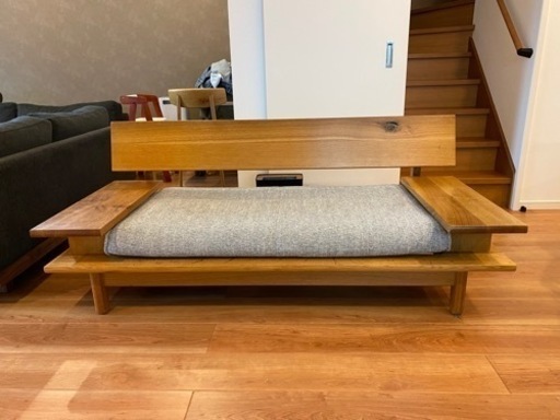 飛騨の家具　飛騨産業正規品　　森のことば　3人掛けソファー無垢の木