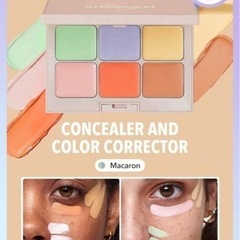 💞SHEGLAM マルチフィックスコンシーラー＆カラーコレクター - Macaronの画像