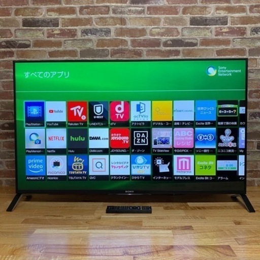 SONY BRAVIA 65インチ 4Kテレビ　外付けHDD2TB付き