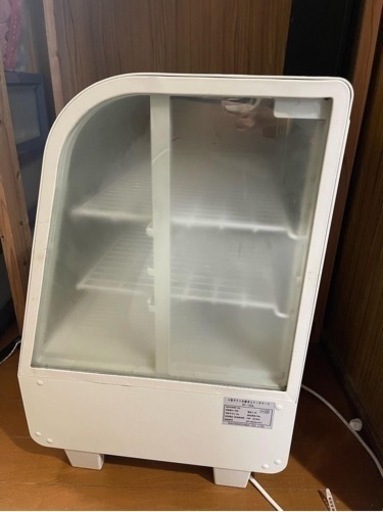 【中古】業務用 4面ガラス冷蔵卓上ショーケース 100L