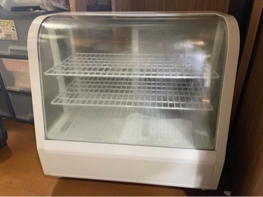 【中古】業務用 4面ガラス冷蔵卓上ショーケース 100L