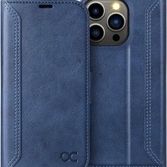 OCASE iPhone 13 pro 手帳型ケース ネイビー