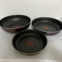 【取引中】取手の取れるT-fal フライパン・鍋 10点セット 美品の画像