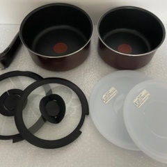 【取引中】取手の取れるT-fal フライパン・鍋 10点セット 美品の画像