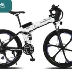 【最新モデル】26インチ 36V 6-28AH電池内蔵 モータ350W アシスト自転車 電動自転車 前後 ディスク ブレーキ 21変速 書類 110V充電器 二本鍵　お負けヘルメット付き自転車 マウンテンバイクの画像