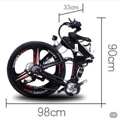 【最新モデル】26インチ 36V 6-28AH電池内蔵 モータ350W アシスト自転車 電動自転車 前後 ディスク ブレーキ 21変速 書類 110V充電器 二本鍵　お負けヘルメット付き自転車 マウンテンバイクの画像