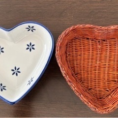 【美品】ハートのお皿の画像