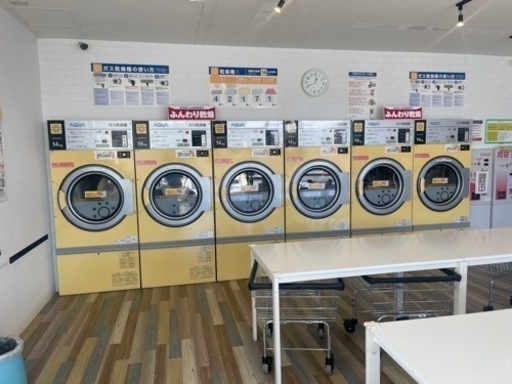 ◆AQUA◆ランドリー機械１式◆即OPEN可能!!◆
