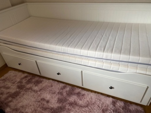 ※値下げ交渉OKです4/7までの取引希望※板橋駅周辺【ikea ヘムネスベッドフレーム・マットレス】28,000円