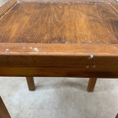 テーブル コーナーテーブル サイドテーブル 台 作業台 小物置き 花台 中古の画像