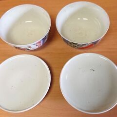 当時物 蓋付き ゴージャスな茶碗 二個セットの画像