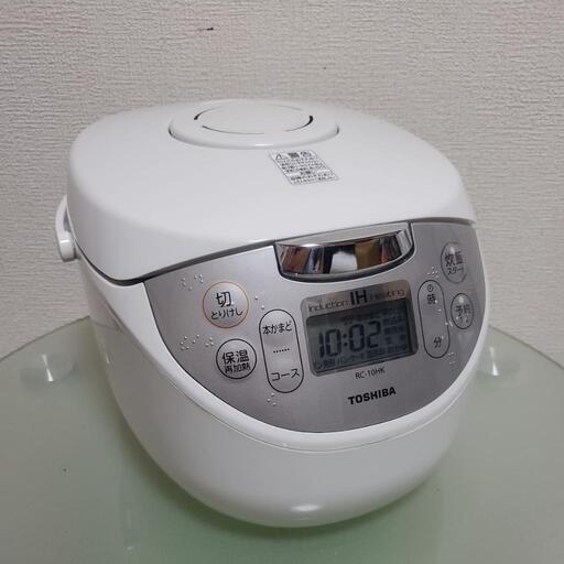 TOSHIBA 東芝 IHジャー炊飯器 炊飯器 RC-10HK 動作確認済み ホワイト