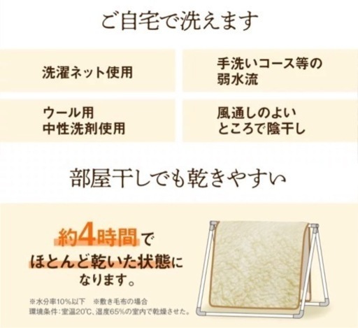 ⭐️ The PREMIUM Sofwool プレミアムソフゥール 敷き毛布 クイーン