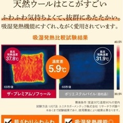 ⭐️ The PREMIUM Sofwool プレミアムソフゥール 敷き毛布 クイーンの画像