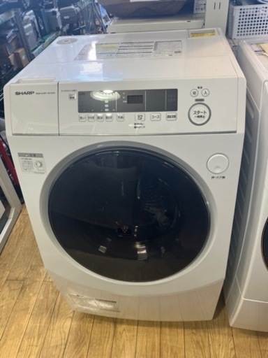 ⭐️人気⭐️2022年製 SHARP シャープ 10\\6kgドラム式洗濯機 ES-H10G-WL No.1499