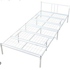シングルベッド　マットレス付きの画像