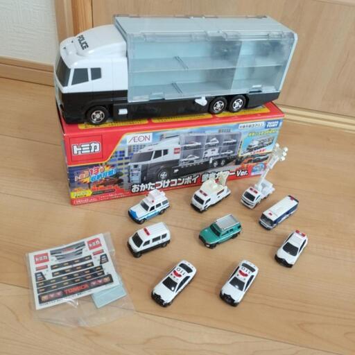 ※取引中【中古】おかたづけコンボイ警察Ver.とトミカ9台セット