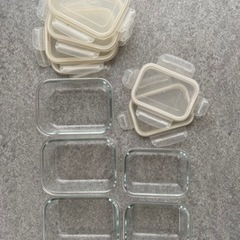 ニトリ ガラス保存容器 6個