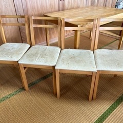 ♦️イス４脚まとめて♦️無印良品の画像