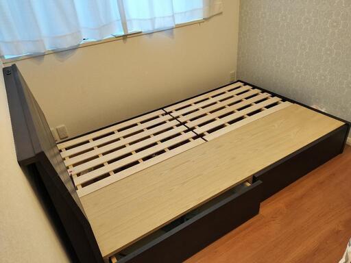 家具 ベッド セミダブルベッド