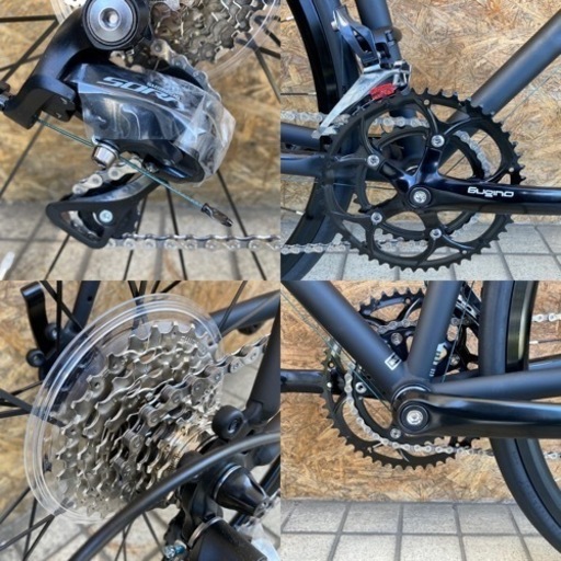 未使用品 美車！FUJI BALLAD Ω フジ バラッドオメガ 52size MATTE BLACK クロモリロードバイク
