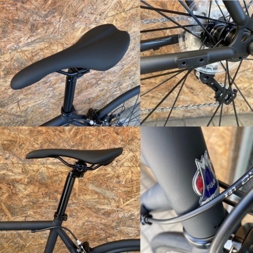 未使用品 美車！FUJI BALLAD Ω フジ バラッドオメガ 52size MATTE BLACK クロモリロードバイク