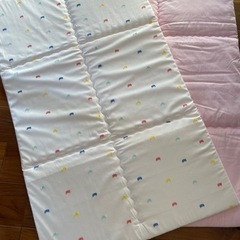 お昼寝布団　リボン柄1枚　西川　日本製