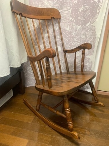 カシワ　柏木工　ロッキングチェア　ヴィンテージ　飛騨産業