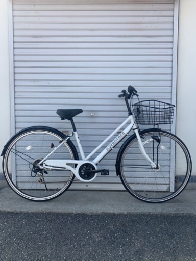 ☆前後タイヤ新古品☆   27型　6S  LEDオートライトシティーサイクル　防犯登録料込価格︎‼︎