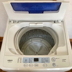 【無料 ジャンク品】洗濯機 AQUA 2012年製の画像