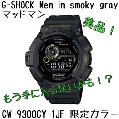 ★美品★ CASIO G-HOCK マッドマン GW-9300GY-1JF 限定カラー スモーキーグレー