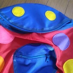 てんとう虫🐞型幼児用リュック　遠足等　未使用　高さ35X幅30㎝　の画像