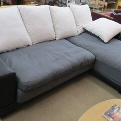 R433 NITORI 3人用カウチソファL字 布張り(キングダ...