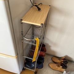 スチールラック　靴置き