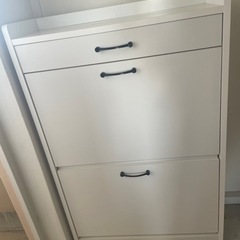 靴箱　2段 白