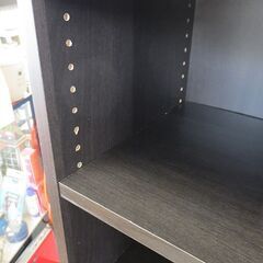 幅30.5㎝ オープンラック 本棚 奥行29×高さ184㎝ ブラウン すき間収納 YAMAZEN 茶 札幌 北20条店　の画像