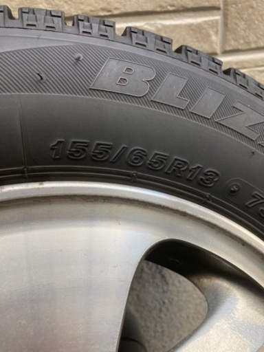 155/65/r13 スタッドレスタイヤ　BLIZZAK
