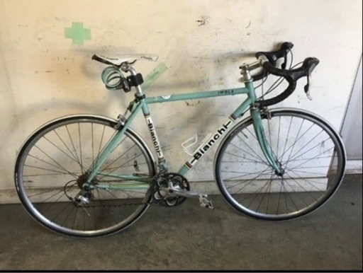 187★岐阜発　△Bianchi△IMOLA/ロードバイク/自転車/ビアンキ/クロモリ/2×10段変速/ブルー/走行確認/傷サビ汚れ有り/現状品　R5.10/12★a