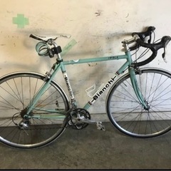 187★岐阜発　△Bianchi△IMOLA/ロードバイク/自転車/ビアンキ/クロモリ/2×10段変速/ブルー/走行確認/傷サビ汚れ有り/現状品　R5.10/12★a