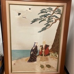 ちぎり絵　共白髪　　　　