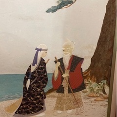 ちぎり絵　共白髪　　　　の画像